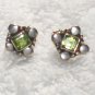 ER063 Peridot Earrings in Sterling Silver