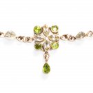 ST243 Peridot Necklace in Sterling Silver