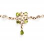 ST243 Peridot Necklace in Sterling Silver