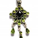 ST202 Peridot Pendant in Sterling Silver