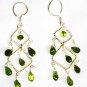 ST592 Peridot Necklace and Earrings Set in Sterling Silver