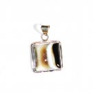 PN217 Agate Pendant in Sterling Silver