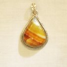 PN406 Agate Pendant in Sterling Silver