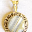 PN425 Agate Pendant in Sterling Silver