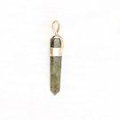 PN463 Agate Bullet Pendant in Sterling Silver