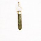 PN464 Agate Bullet Pendant in Sterling Silver
