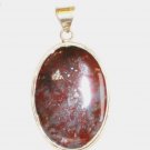 PN081 Unakite Pendant in Sterling Silver