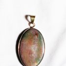 PN224 Unakite Pendant in Sterling Silver