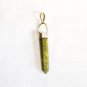 PN325 Unakite Bullet Pendant in Sterling Silver