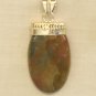 PN405 Unakite Pendant in Sterling Silver