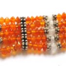 ST132 Carnelian Bracelet in Sterling Silver