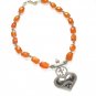 ST066 Carnelian Necklace in Sterling Silver