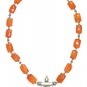ST066 Carnelian Necklace in Sterling Silver