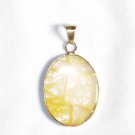 PN220 Amber Pendant in Sterling Silver