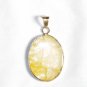 PN220 Amber Pendant in Sterling Silver