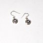 ER022 Black Pearl Earrings set in sterling silver