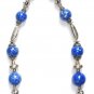 ST040      Blue Jasper Necklace in Sterling Silver