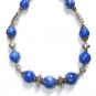 ST040      Blue Jasper Necklace in Sterling Silver