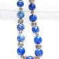ST046 Blue Jasper Necklace in Sterling Silver