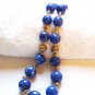 ST105     Blue Jasper Necklace in Sterling Silver