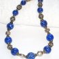 ST105 Blue Jasper Necklace in Sterling Silver