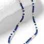 ST198     Blue Jasper Necklace in Sterling Silver