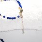 ST198     Blue Jasper Necklace in Sterling Silver