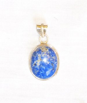 PN468     Blue Jasper Pendant in Sterling Silver