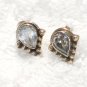 ER059 Blue Topaz Earrings set in sterling silver