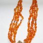 ST100 Carnelian Necklace in Sterling Silver