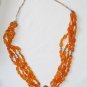 ST100 Carnelian Necklace in Sterling Silver