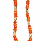 ST159 Carnelian Necklace in Sterling Silver