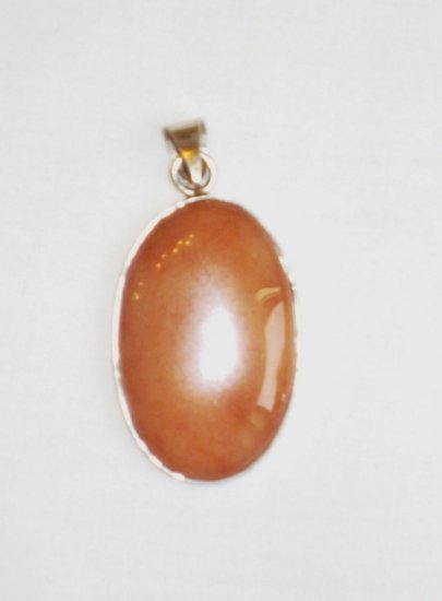 PN083 Carnelian Pendant in Sterling Silver