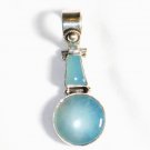 PN184       Chalcedony Pendant in Sterling Silver
