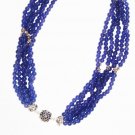 ST520 Blue Jasper Necklace in Sterling Silver