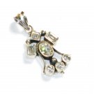 ST247      Cuboc Zirconia Pendant in Sterling Silver