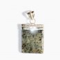 PN199     Dalmation Jasper Pendant in Sterling Silver