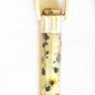 PN482     Dalmation Jasper Bullet Pendant in Sterling Silver