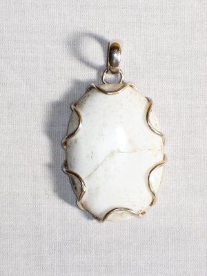 PN298     Dendrite Opal Pendant in Sterling Silver