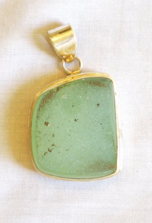 PN429    Flourite Pendant in Sterling Silver
