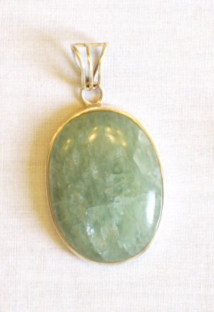 PN430    Flourite Pendant in Sterling Silver