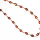 ST462   Goldstone Necklace in Sterling Silver
