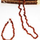 ST321   Goldstone Necklace, Bracelet and Earrings Set  in Sterling Silver