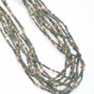 ST343       Grass  Necklaces in Sterling Silver