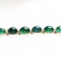 ST147   Green Onyx Bracelet in Sterling Silver