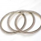 AQ179     Antique Silver Bangles in Sterling Silver