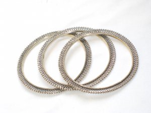 AQ179     Antique Silver Bangles in Sterling Silver