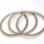 AQ179     Antique Silver Bangles in Sterling Silver