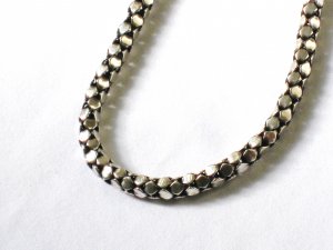 AQ136  16 Inch   Antique Silver Chain