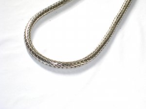 AQ137  18 inch   Antique Silver Chain